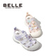 Belle children's shoes, girls' river shoes, 25-year new summer outdoor beach shoes, boys' sports sandals, purple/beige 29