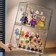 KAMAN Figure Display Cabinet Blind Box Storage Rack Lego Bubble Mart Storage Box Transparent Acrylic Display Box Transparent Extra Large/4 Layers 1