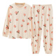 Frühlings- und Herbst-Pyjamas Frauen purer Baumwolle Langarm Koreanisch niedlicher Cartoon Zwei-teiliger Student Student Summer Herbst und Winter Home-Anzug GXT9928 M (vorgeschlagen 75-95jin [Jin gleich 0,5 kg])