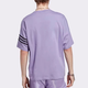 Adidas (adidas) 3 feuilles à manches courtes à manches courtes 2025 Été Nouveau extérieur Running Casual Round Fitness Training T-shirt Sportswear T-shirt Pure Coton HR3291 XL
