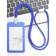Beijing Fashion Round Seil Lanyard Tag Mitarbeiterbusskarten Arbeitskarte Campus Karte Student Bus C5 gelbe horizontale Version + 9734 Gelbes Runde Seil
