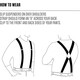 Carhartt strap men's practical pants overalls stretch accessories outdoor sports X-shaped suspenders suit shirt 80269 Black Black Single size