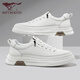Siete zapatos para hombres de lobo para el verano nuevos zapatos blancos pequeños y versátiles versátiles para zapatos casuales transpirables para hombres para zapatos deportivos para hombres que mejoran para hombres para zapatos de moda para blancos 1047 40