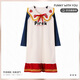 Kang Meishi's wedding funny cute morning robe girl group bridesmaid pajamas running bride sister autumn and winter skirt snow white clothes yzl-16836+headband glasses socks L