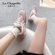 La Chapelle Frauenschuhe für Sommer Neues atmungsaktives Mesh Design Deutsche Trainingschuhe für Frauen Outdoor Sport Nicht-Schlupf-Freizeit-Frauenschuhe Kirschblütenpulver La-XZX2215TW 37