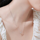 Lukfook Jewelry Platinum Necklace Platinum 950 Bow Necklace Price G07TBPN0024 Approximately 2.22 grams