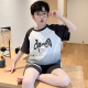 濮水方方夏季薄款棉男童睡衣短袖套装12岁男孩家居服 655【棉】 165 S码  建议140-150厘米  体重