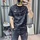 啄木鸟（TUCANO）t恤男士短袖T恤男新款潮流男装夏季满印休闲上衣青年体恤打底衫男 829短袖灰色 XL
