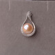 DL 1998 Fat Donglai same style pearl pendant single 11-12mm natural freshwater single necklace women's s925 silver clavicle purple single pendant silver without chain 11-12mm