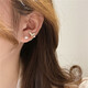 Fishtail Earrings, Internet Celebrity Earrings, Stud Earrings for Women, Gold
