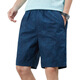 Bailando con los pantalones cortos de verano de lobo para hombres, algodón puro, pantalones casuales de color sólido afuera con pantalones de cinco puntos sueltos para hombres, pantalones para hombres 9215, verde claro 3xl