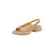 YRC Yierkang es muy hermoso ~ 2025 Sandalias versátiles informales de verano para mujeres Buces de pescado de color abierto Cake de esponja de pie a mitad y liviano Beige 35