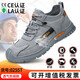 European and Muslim men's labor protection shoes puncture and anti-smash steel head rubber sole anti-slip wear-resistant comfort and safety protection shoes LB1105-style safety shoes 36