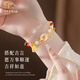 
Chinese Jewelry Birthday Memorial Gift Koi Peace Quiet Silver Bracelet for Women Hetian Jade Bracelet for Girlfriend Wife