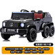 Little Jelly children's electric car four-wheeled Mercedes-Benz Big G six-wheeled remote control toy car can sit on for adults 1-3 years old and can be driven by babies, black six-wheel drive, leather seat + 12V10A battery