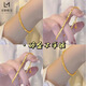 KZD999 Bengal red gold jewelry bead bracelet women's necklace alloy broken gold bracelet Yachao broken gold bracelet adjustable 16 Laofengxiang quality