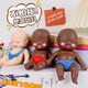 Internet celebrity's popular palm-pinch early education educational doll to vent toys small doll puzzle, a black baby pinch fun