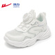 
[80% new] Warrior (Warrior) children's shoes girls' sneakers summer mesh breathable campus soft sole white shoes WZ (CL)-1049 white 29