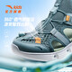 ANTA children's shoes, children's sandals, men's and women's sandals, summer breathable Baotou physical education students' amphibious river-tracing shoes, men's model, sage green/fisheye green-5 38