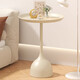 New appearance and side tables with movable small round tables for home coffee tables simple bedside storage tables internet celebrity small tables and bedside tables [high style] cream white