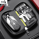 
Kangaroo key bag men's genuine leather new multi-function portable car key waist hanging men's cowhide key bag black