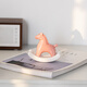 HOI KONG creative ceramic rocking horse interesting small ornaments new Chinese style national trend small pink horse tea space tea room tea table decoration national style ceramic rocking horse cyan