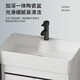 
DAFIFY small apartment wash basin cabinet combined floor-standing bathroom cabinet ceramic integrated basin bathroom wash basin wash basin sink pool white door mirror cabinet 4837cm
