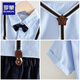 罗蒙男童小西装背带套装男宝周岁生日花童礼服儿童演出服 藏青色120