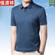 Hengyuanxiang mittleren und älteren Eisseide kurzärmeliges T-Shirt, Vater mittleren Alters Casual Lose Polo halbärmelig 9859 flacher Kaffee 165/m