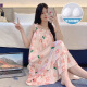 单南卫睡裙女夏季自带胸垫冰丝凉感吊带睡衣夏天女士甜美可爱家居服春秋 3887【不可拆胸垫】 L 【95-120斤】
