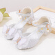 
Ruiyang children's princess shoes high heels girls primary school students Latin dance performance shoes new summer girls sandals fashion A9928 silver 31 inner length 19.5 cm