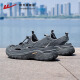 Huili Sandals Men's 2025 Summer New Hollow Avalte Beach Beach Beach Shoes 1246 Gray 42