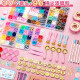 Huluo Luohuo Huo Pintura SEL SET SET COLLA COLLA CERRA CELO GRANTE GUKA CODER FUEGO ANG ZHANG HERRAMIENTO MARS CABEZA Fire Fire Máquina Fire Wax Impresión Fire Máquina Fire Spoon Toy Girls y Niños 854 Piezas de Nube de pintura de fuego + Candy + Galaxy + 12 CABEZA CABEZA (COLLETA + BUSTE