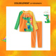 Cold element children's swimsuit sun protection split long-sleeved swimming trunks suit for teenagers and boys 2025 new style crocodile top + shorts 4XS (120) 35-45Jin Jin equals 0.5 kg