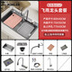 Kohler gray stainless steel sink nano undercounter basin kitchen dishwashing basin sink home 80*45 Raindance faucet package B