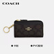 Coach (Coach) [Brand Direct Supply] Universal Presbyterian Wallet Short Model Dark Brown CW427Imxaq