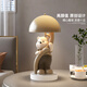 Cartoonbärenschreibtisch Lampe Ornamente für Schlafzimmer Nacht Nacht Licht Creme Stil Kinderzimmerdekoration Atmosphäre Licht Geburtstagsgeschenk Jixiang Ruyi Schreibtisch Lampe Ornamente - Pink
