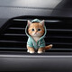 Tarot 2 pack cute cat car aromatherapy perfume clip acrylic kitten car decoration car interior decoration 2 pack blue kitten + pink kitten