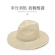 
Bohai Chao summer travel beach fisherman hat sun protection sun hat men straw hat outdoor hollow linen topper sun hat sun hat khaki