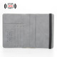 RFID Magnetic Football Passport Clip Qatar World Cup Air Ticket Clip Multi-card Position Strap Travel Passport Package Black Football Magnetic Passport Clip