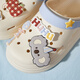 
Gukoo slippers for women in summer cute koala hole shoes new style non-slip women's home sandals beige 37-38