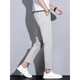 
Jiumuwang men's pants expert Jiumuwang high-end ice silk stretch nine-point pants men's casual pants summer thin straight tapered drooping trousers dark gray B9905 28