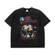 
NYCKJK National Trend Retro Printed Old Short Sleeve Shirt Small Neckline X6630 X6630 M