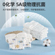 Betas Diapers Washable Cotton Gauze Newborn Baby Breathable Mustard Pocket Cloth Ring Diaper Pants Moonlight White-5 [12-layer high-density yarn 5-piece M-code [suitable for 0-5 months] 5~10Jin [Jin equals 0.5 kg]
