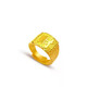 Vietnamese sand gold ring for men with open opening, classic and domineering ring with the word 