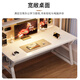 Xinyouliangjia desk bookshelf integrated table home computer table hole board storage rack study table A051 120*60 white