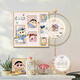 
Meiyouchun Cream Style Restaurant Decorative Painting Dining Table Background Wall Clock Combination Hanging Painting Crayons Xiaoxin Creative Wall Clock Mural Z6636/BP108 [Swing Pendant Wall Clock] Painting 70*70+Diameter 60 Crystal porcelain aluminum alloy gold frame [Wall clock with light]