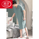 Langsha Men Camanos de una pieza Summer Summer Sail Silk Nightgown Modal de gran tamaño Long Campo suelto 844 gris oscuro 3xl [recomendado 180-210Jin [Jin iguala 0.5 kg]]]