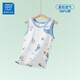 Джинсвашт клуб Jeanves Boys Vest Summer Thin Mesh Girls Girls Base Base Small Top Top Top Top защищает маленький жилет живота [Кролик] 120 Рекомендованная высота 100-110см для одного размера больше)