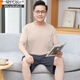 Modal Men's Pyjamas Summer Cotton Shorts Summer Summer Style Casual Moyen d'âge moyen et les personnes âgées Pères de grande taille Home Clothes Men's Style 13601 # Shorts en coton pur vert clair 3xl [suggéré 160-180jin [Jin est égal à 0,5 kg]]]